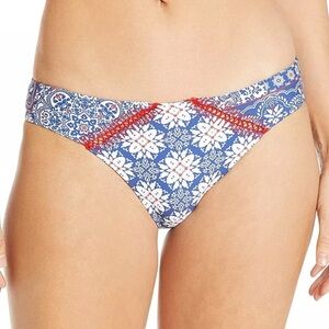 Luli Fama Naughty Girl Blue/White Hipster Bikini Bottom